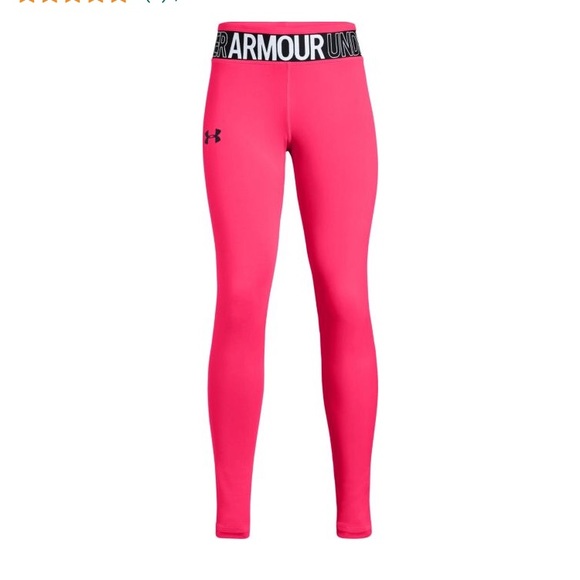 Under Armour Other - $35 Under Armour Girls Neon Pink Leggings